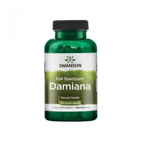 Full Spectrum Damiana 510 mg 100 Capsule Swanson